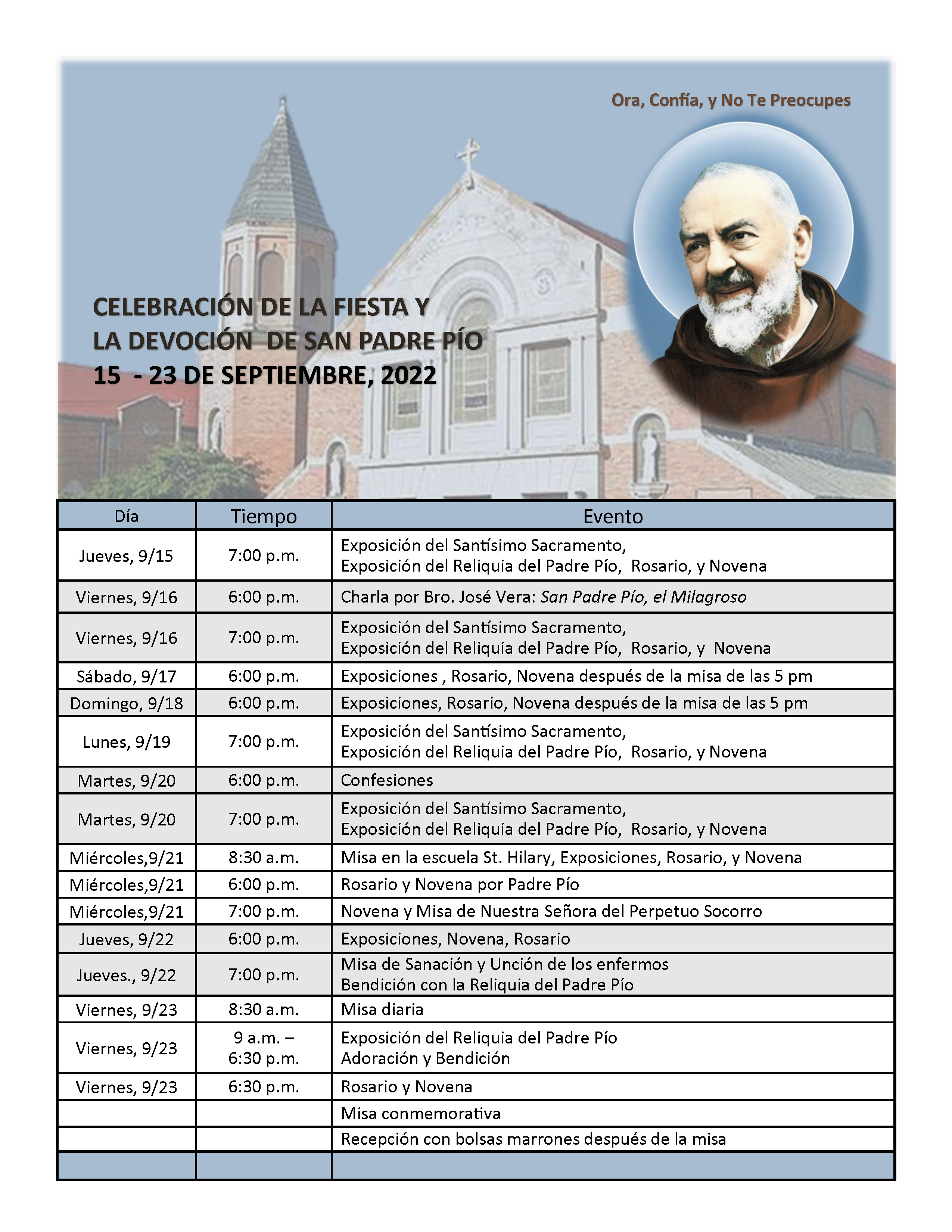 What's Happening - St Padre Pio Parish